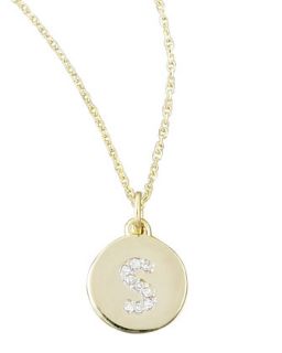 Diamond Initial Necklace, S   KC Designs
