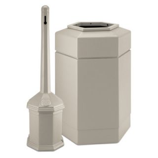 Commercial Zone Site Saver Trash and Cigarette Receptacle Set 715201 Color B