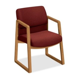 HON Guest Sled Chair 2403 Color Fabric Burgundy