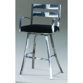 Johnston Casuals Director Contemporary Swivel Barstool with Arms 9829