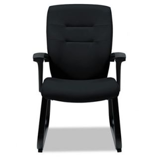 Global Synopsis Series Guest Arm Chair With Sled Base GLB5092BKS1 Color Black