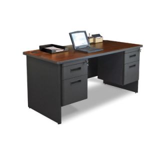 Marvel Office Furniture Pronto Double Pedestal Computer Desk PDR6030DPUTOK / 