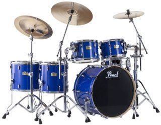 Pearl SSC944XUP/C Session Studio Classic 5 Piece Drum Set   Sheer Blue Musical Instruments