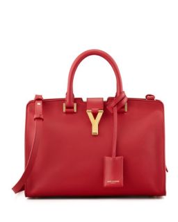 Y Ligne Cuir Gras Mini Bag, Red   Saint Laurent