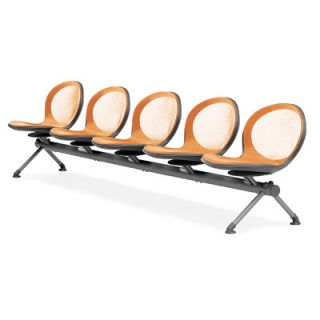 OFM Net Series Five Chair Beam Seating NB 5 Color Orange