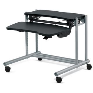 Anthro 60 Adjusta Unit Computer Desk FAJ60BK/FAJ60SM3 Laminate Fog, Metal 