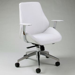 Pastel Furniture Isobella Mid Back Office Chair IS 164 CH AL Color Ivory