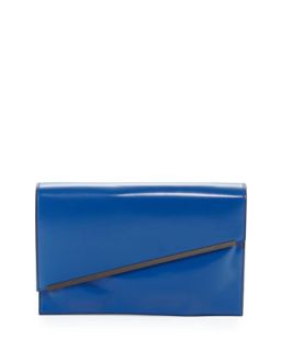 Asymmetric Envelope Clutch Bag, Blue (Stylist Pick)   BCBGMAXAZRIA