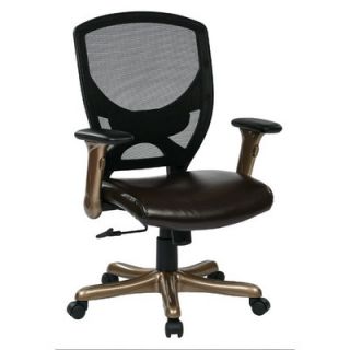 Office Star 41 Woven Mesh Back Chair with Padded Flip Arms EMMH5681JK5 EC1 /