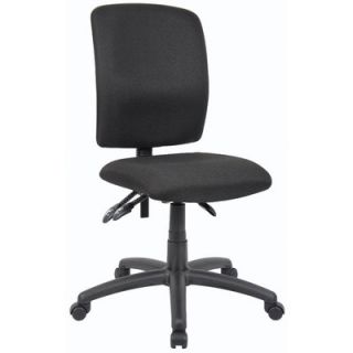 Boss Office Products High Back Upholstered Budget Task Chair B3035 BK Arms N