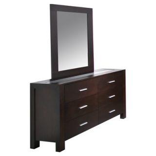 Abbyson Living Azara 6 Drawer Dresser and Mirror Set HM 5000 2540/10