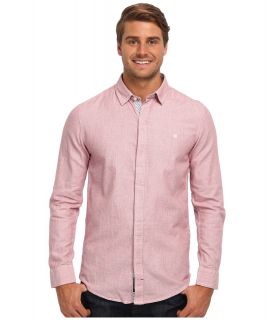 Mavi Jeans Checkered Shirt Mens Long Sleeve Button Up (Pink)
