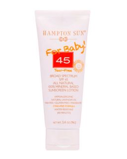 For Baby Broad Spectrum SPF 45 All Natural Sunscreen Lotion, 3.4oz   Hampton