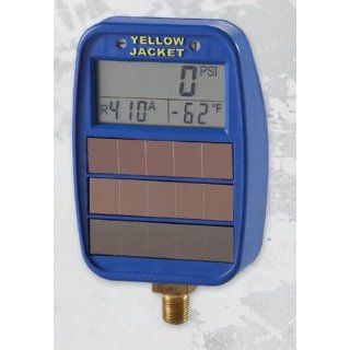 Yellow Jacket 49042 Lo Side Solar/Light Powered Digital LCD Gauges Multi Testers
