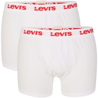 Levis Mens Ethan 2 Pack Boxer   White      Mens Underwear