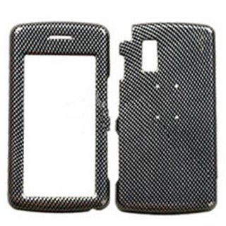 Hard Plastic Snap on Cover Fits LG CU920 CU915 VU Carbon Fiber AT&T Cell Phones & Accessories