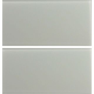 EPOCH Architectural Surfaces 5 Pack Cloudz Grays Glass Subway Wall Tile (Common 12 in x 12 in; Actual 5.9 in x 11.81 in)