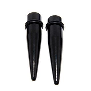 Black Tapers with 2 O rings 9/16" Jewelry