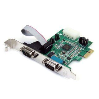 StarTech 2 Port Native PCI Express RS232 Serial Adapter Card with 16950 UART (PEX2S952) Electronics