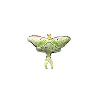 Luna Moth Silver and Enamel Pin Jewelry Pins Jewelry
