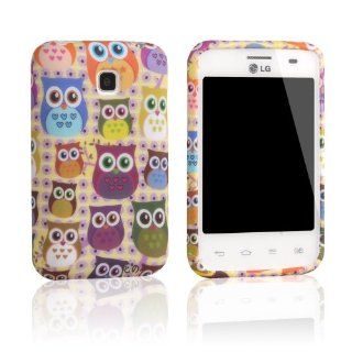 Einzige Slim Fit Flexible TPU Case for LG Optimus L3 II E430 with Free Universal Screen Stylus (Owl Family) Cell Phones & Accessories