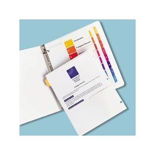 Avery Ready Index Dividers with Pocket, Multicolor Tabs, Tabs 1 10, Set 11147 / AVE11147  Binder Index Dividers 