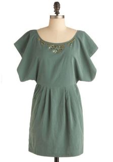 The Thyme is Now Dress  Mod Retro Vintage Solid Dresses