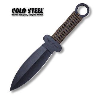 Cold Steel Shanghai Shadow Full Tang Fighting Knife w/ Cordura Sheath  Fixed Blade Camping Knives  Sports & Outdoors