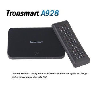 Tronsmart A928 5G WIFI Quad Core TV BOX Android 4.2 w/ OTA Bluetooth 4.0 RJ45/SPDIF/HDMI with Free 2.4G Fly Mouse   Black Electronics