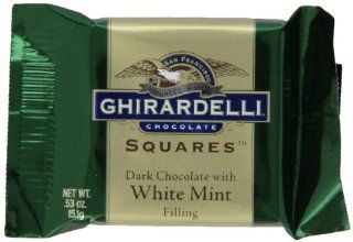 Ghirardelli Chocolate Squares, Dark & Mint Filled, 0.53 Ounce Squares (Pack of 430)  Candy And Chocolate Bars  Grocery & Gourmet Food