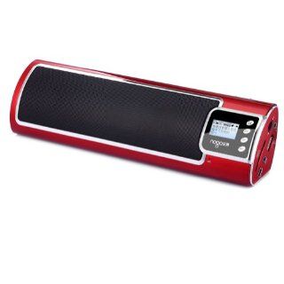 Nogo N930 Travel Portable 2.0 Full Bass Speaker with Fm Radio/alarm Clock Support Sd/mmc Card (Red)  Players & Accessories