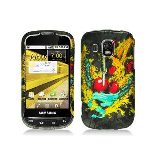 Black Yellow Sword Wings Hard Cover Case for Samsung Transform Ultra SPH M930 Cell Phones & Accessories