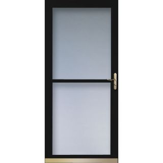 LARSON Black Tradewinds Full View Tempered Glass Storm Door (Common 81 in x 36 in; Actual 80.71 in x 37.56 in)