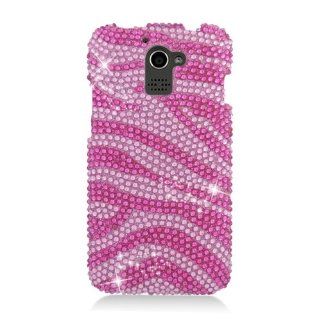 Eagle Cell PDHWM931S302 RingBling Brilliant Diamond Case for Huawei Premia M931   Retail Packaging   Hot Pink Zebra Cell Phones & Accessories
