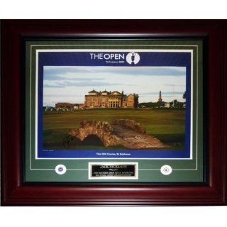 Jack Nicklaus Autographed 2005 British Open Deluxe Framed St. Andrews Poster at 's Sports Collectibles Store