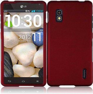 Generic Hard Cover Case for AT&T/LG Optimus G/E970   Retail Packaging   Red Cell Phones & Accessories