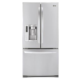LG 24.9 cu ft French Door Refrigerator with Single Ice Maker (Stainless Steel) ENERGY STAR