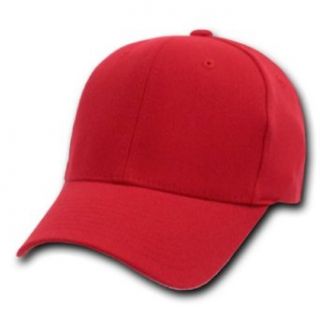 Decky Fit All Flex Flexible Headband Baseball Cap (Red, Small/Medium) at  Mens Clothing store