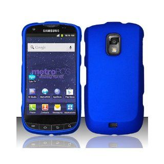Blue Hard Cover Case for Samsung Galaxy S Lightray 4G SCH R940 Cell Phones & Accessories
