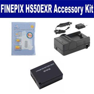 Fujifilm FinePix HS50EXR Digital Camera Accessory Kit includes SDNPW126 Battery, SDM 1554 Charger, ZELCKSG Care & Cleaning  Camera & Photo