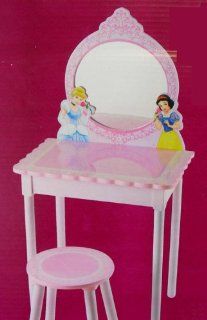 Disney Princess Vanity with Mylar Mirror and Stool   Childrens Bedroom Furniture