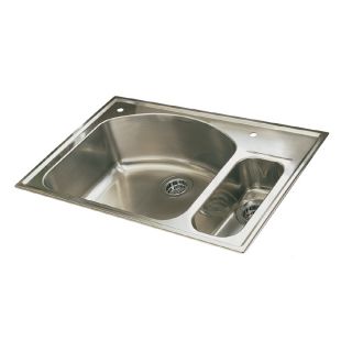 American Standard Culinaire Double Basin Drop In Stainless Steel Kitchen Sink