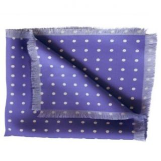 Elizabetta Men's Italian Hand Made Silk Pochette   Purple Periwinkle at  Mens Clothing store Handkerchiefs