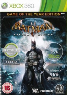 Batman Arkham Asylum Game of the Year Edition      Xbox 360