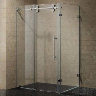 Vigo 36 x 60 Frameless 3/8" Clear/Chrome Shower Enclosure   Shower Doors  