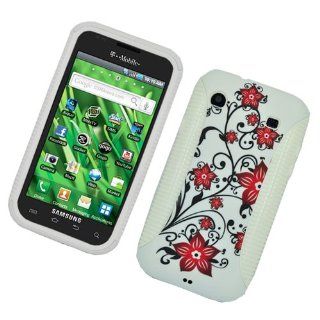 SAMT959 Vibrant Hybrid Image White/Elegance Red Flowers 120 Cell Phones & Accessories