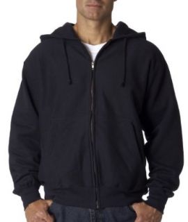 Weatherproof Cross Weave Full Zip Hooded Sweatshirt. 7711   XX Large   Navy Clothing