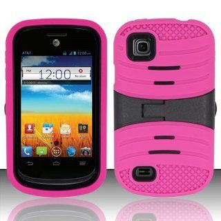 Windowcell for ZTE Prelude Z993 / Avail 2 Z992 (Aio Wireless/at&t)   Ucase Cover w/ Kickstand w/ Screen Protector   Hot Pink Ucase 