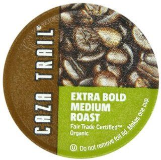 Caza Trail Extra Bold Medium Roast Single Serve Cup for Keurig K cup Brewers, Organic, 52 Count  Coffee Brewing Machine Cups  Grocery & Gourmet Food
