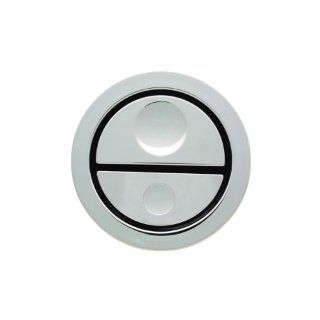 Geberit 115.999.21.1 HyTouch WC Dual Flush Push Button for Toilet, Polished Chrome   Plumbing Hoses  